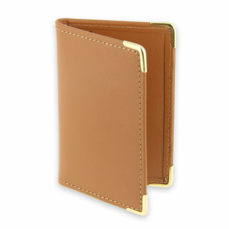 porte-cartes cuir beige gold 1