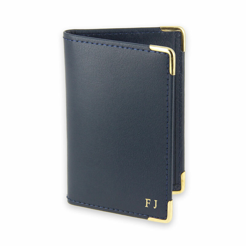 porte carte bleu en cuir