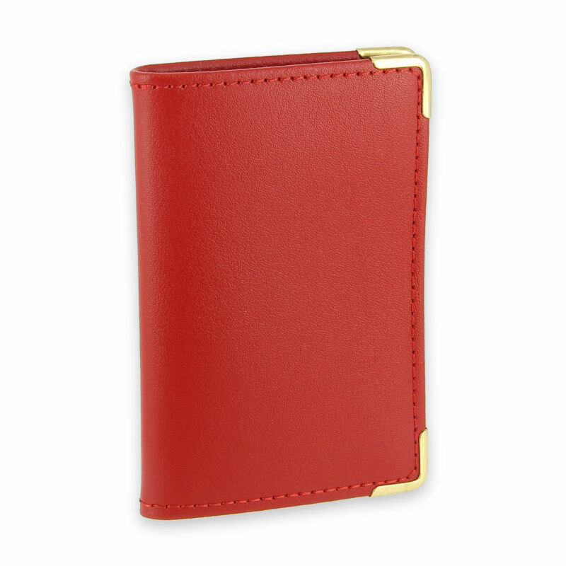 porte-cartes cuir rouge 2