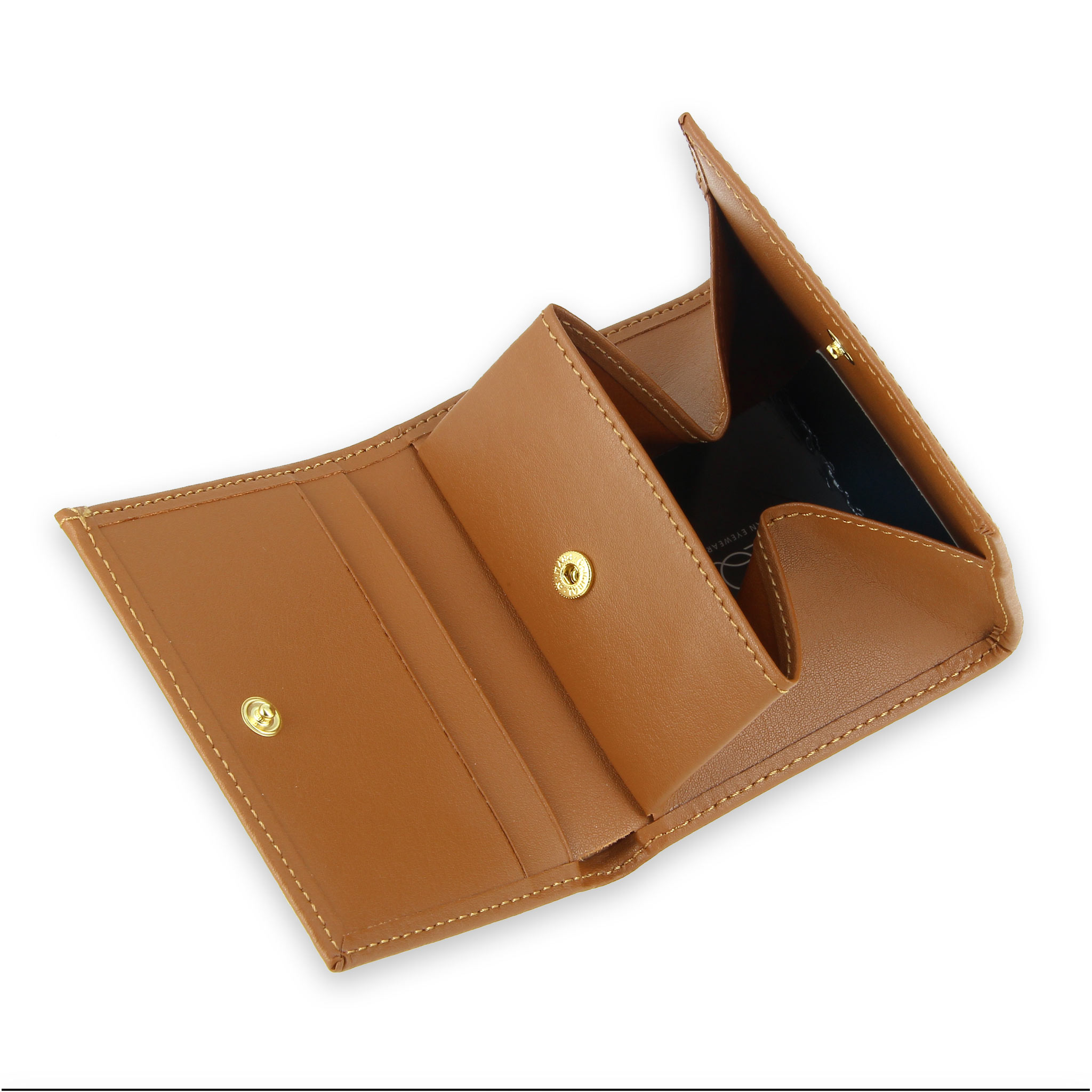 Porte-cartes en cuir avec soufflet