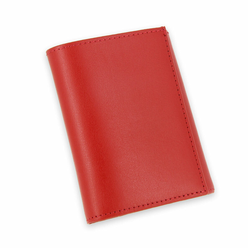 porte monnaie cuir a soufflet rouge 2