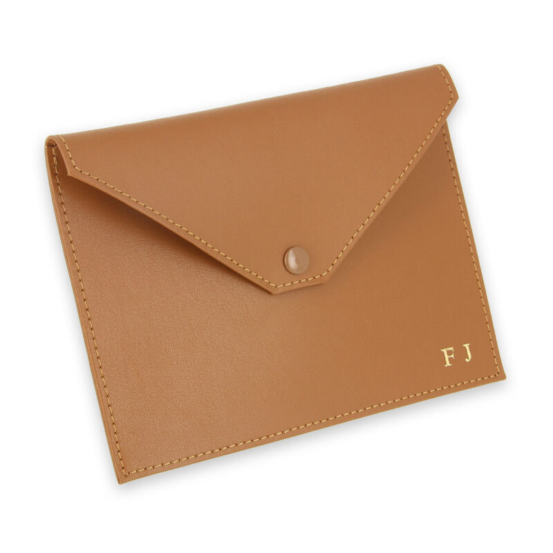 pochette documents beige
