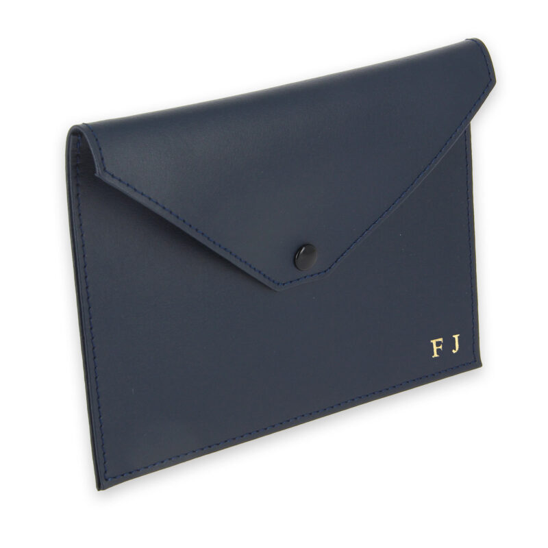 pochette documents bleu