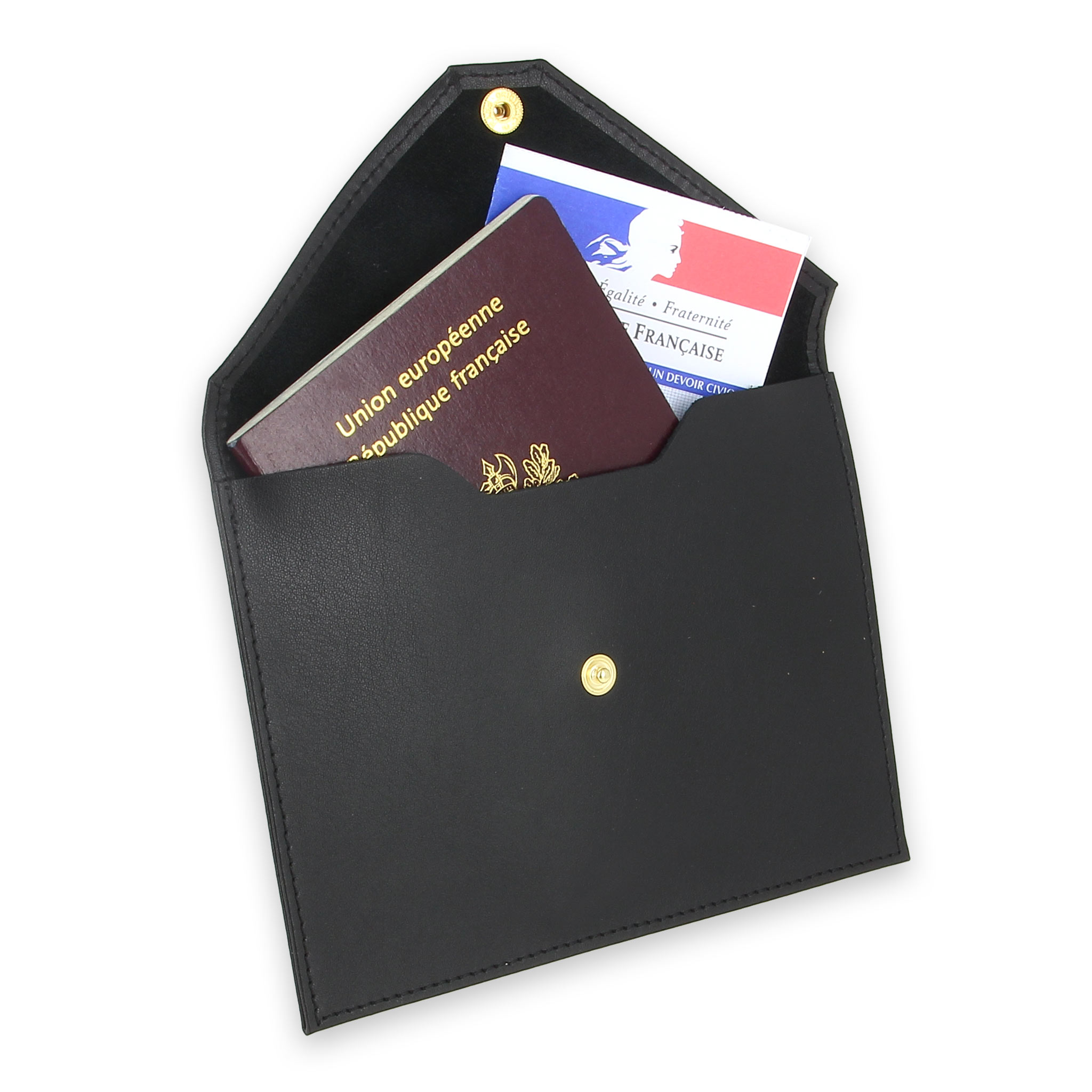 Pochette de documents en cuir et pochette de dossier en cuir - Le porte- documents en cuir personnalisé et la pochette de documents avec logo de  marque sont parfaits pour le milieu des