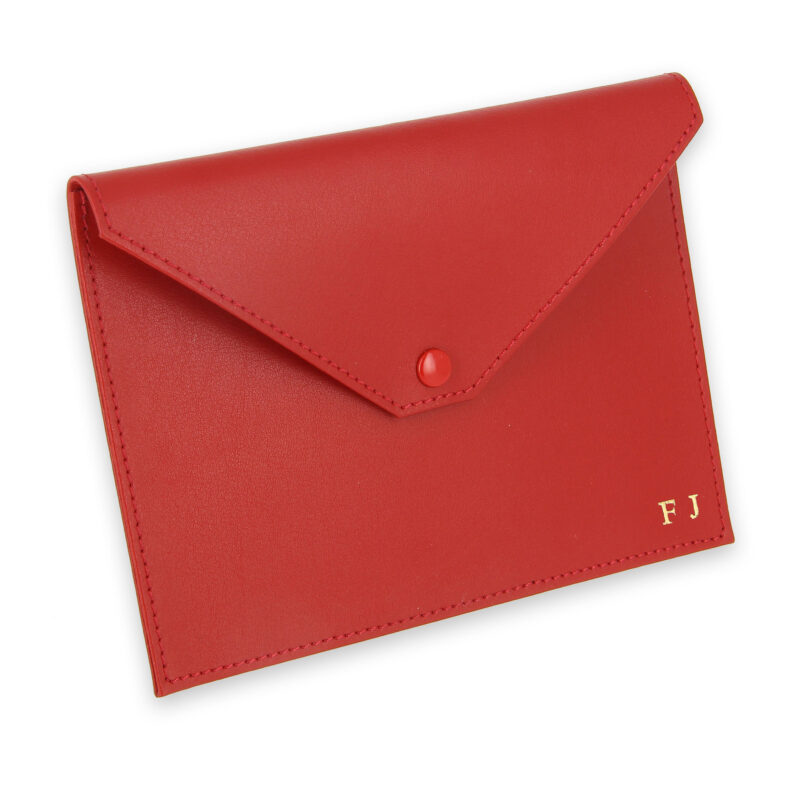 pochette documents rouge