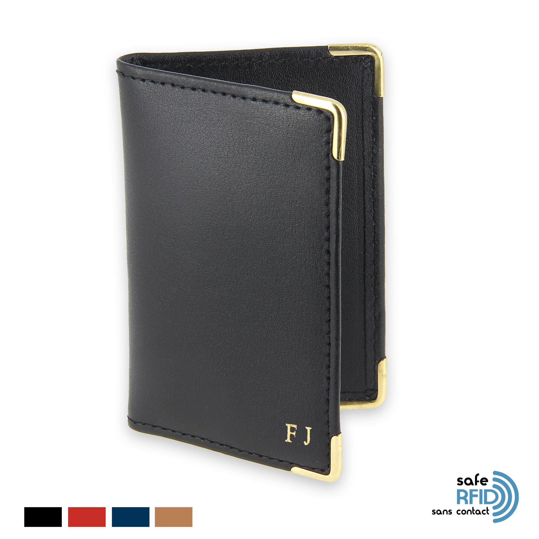 Porte carte,Porte-cartes Anti Rfid, blocage NFC, lecteur de cartes