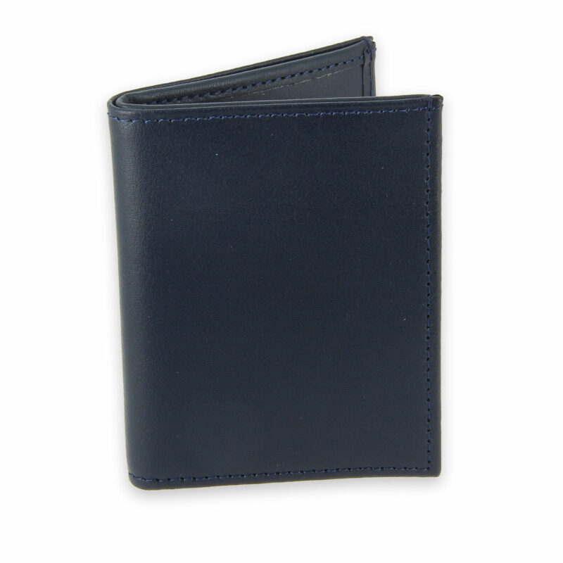 porte-cartes cuir 4 cartes porte-billets bleu marine cuir 1