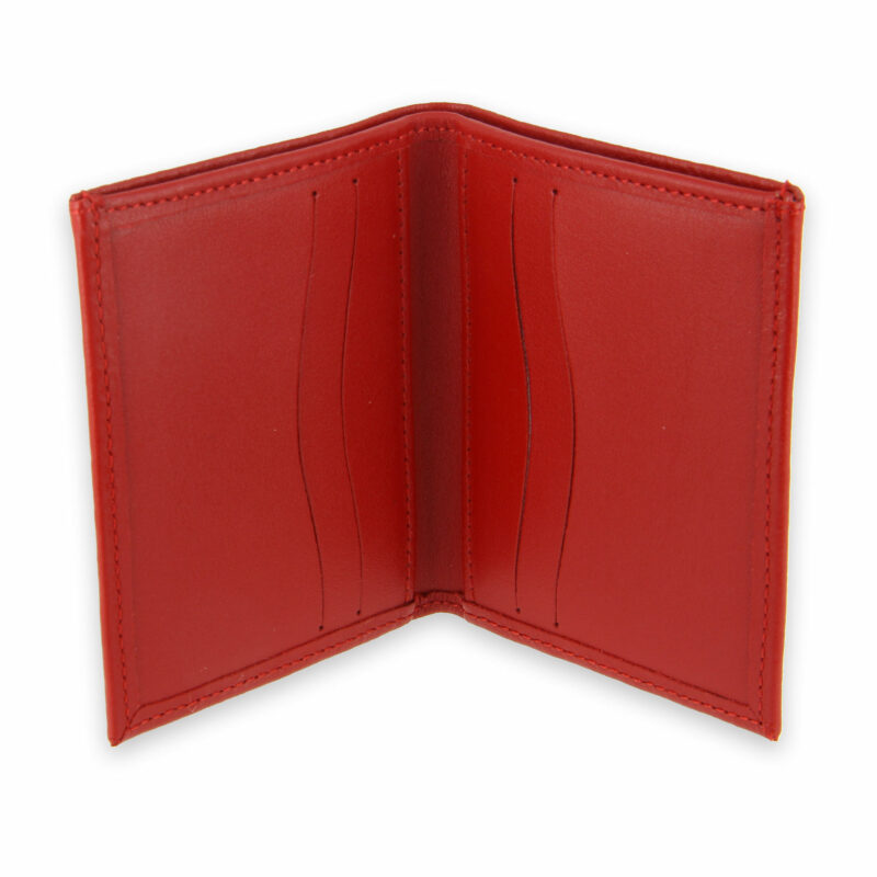 porte-cartes cuir 4 cartes porte-billets rouge cuir 3