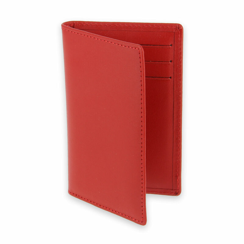 porte cartes 6 cartes cuir rouge 1