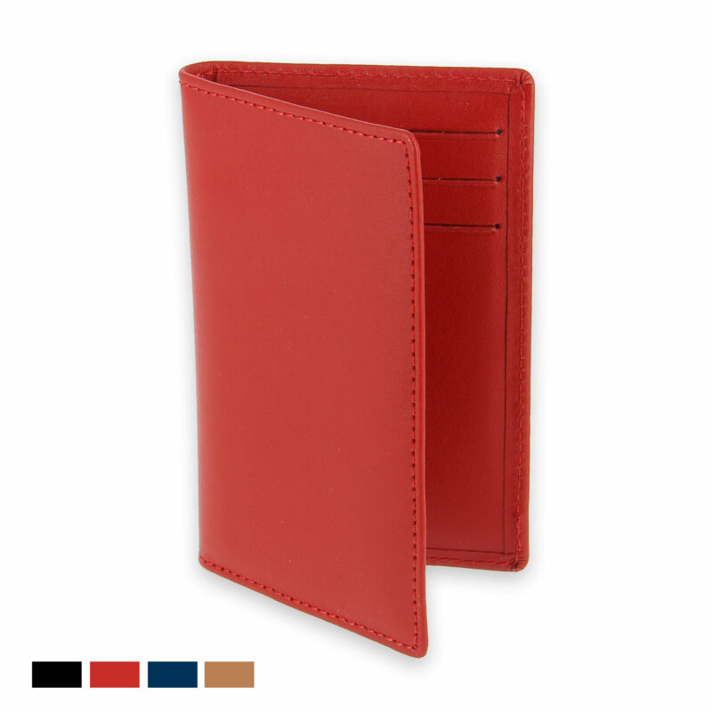 etui 6 cartes bancaires rouge