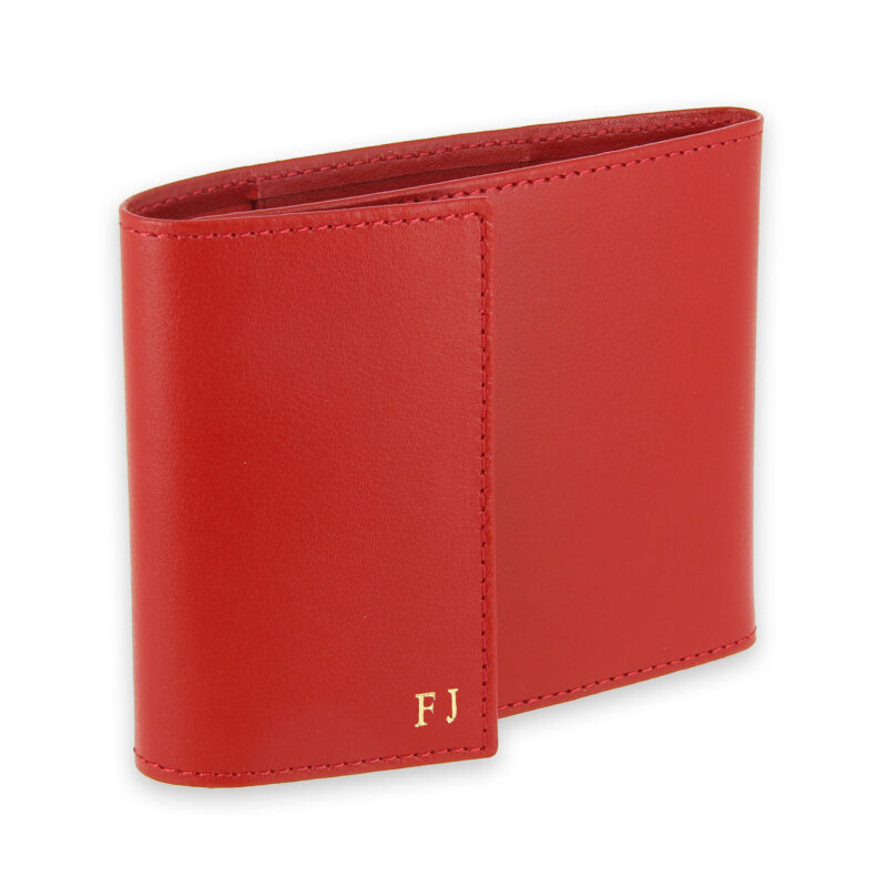 porte chequier pliable rouge