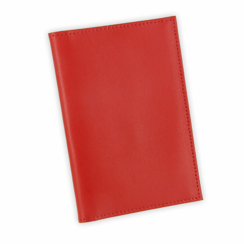 porte papiers vehicule cuir rouge 1