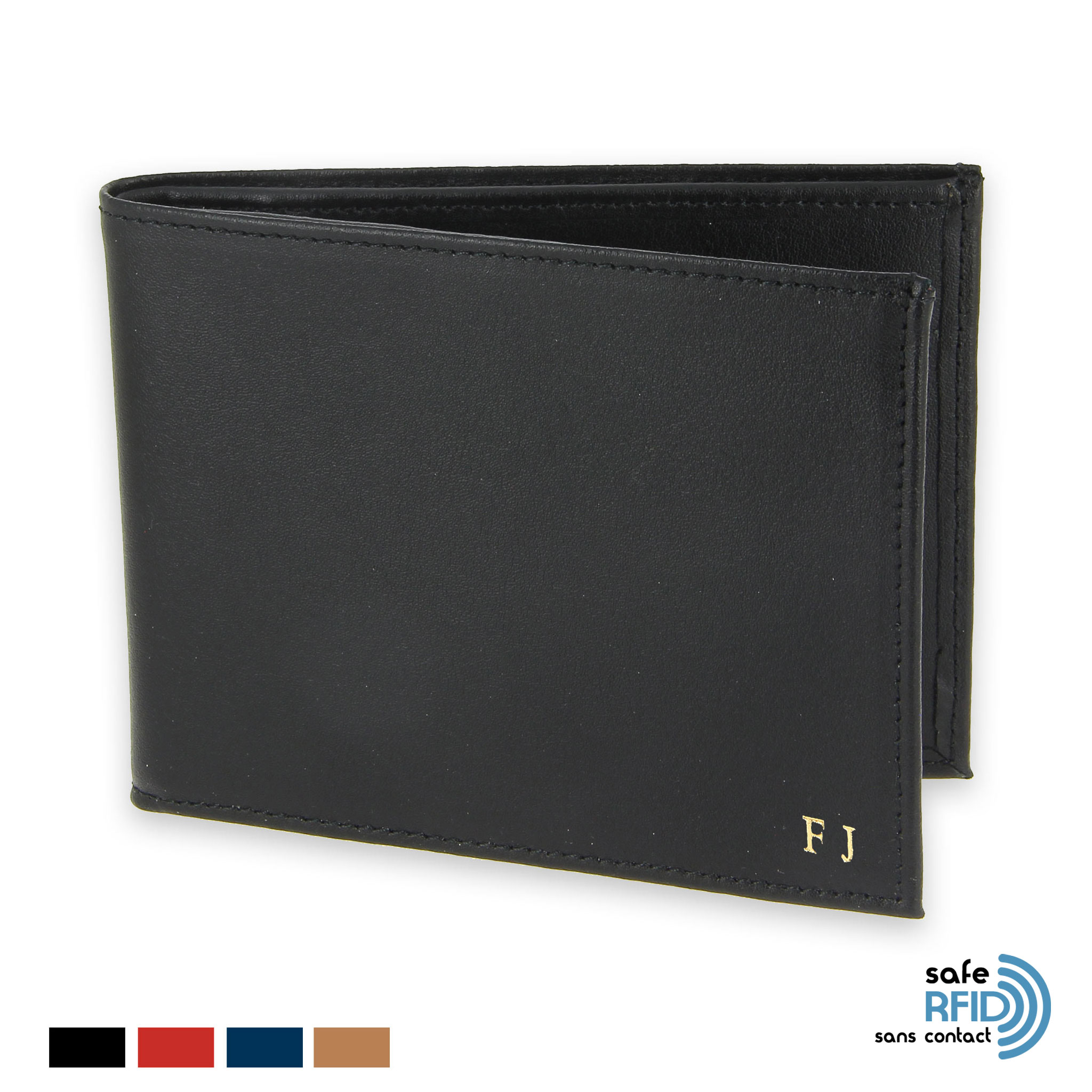 Portefeuille Protection Stop RFID anti NFC 6 cartes