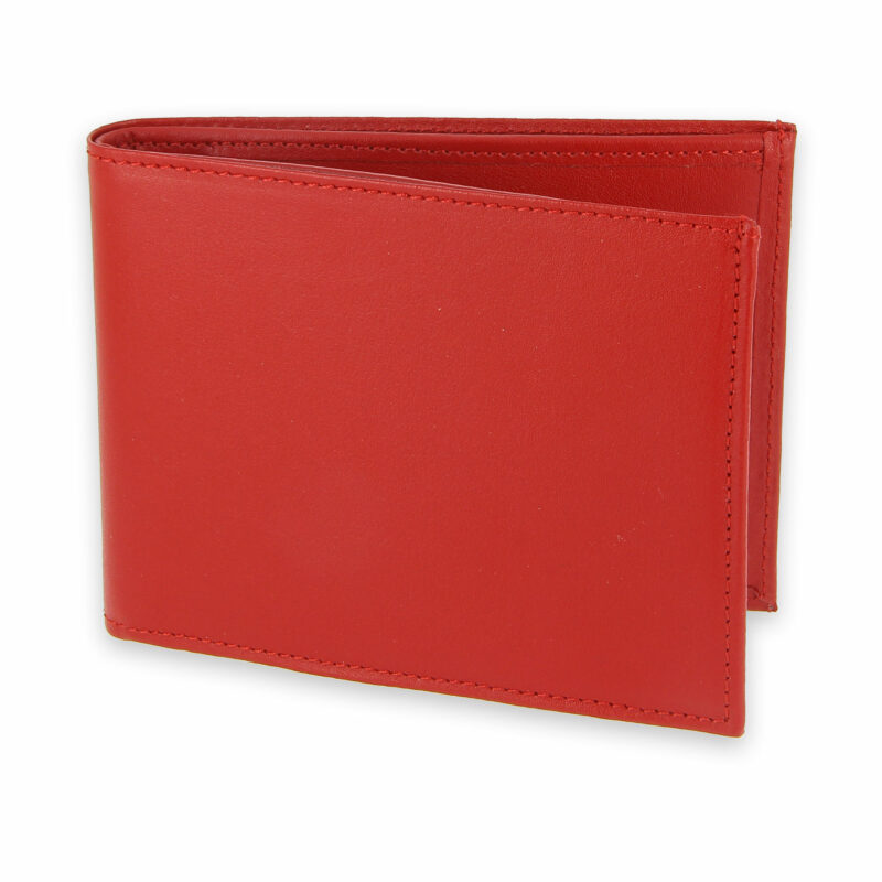 portefeuille cuir rouge avec 6 cartes 1