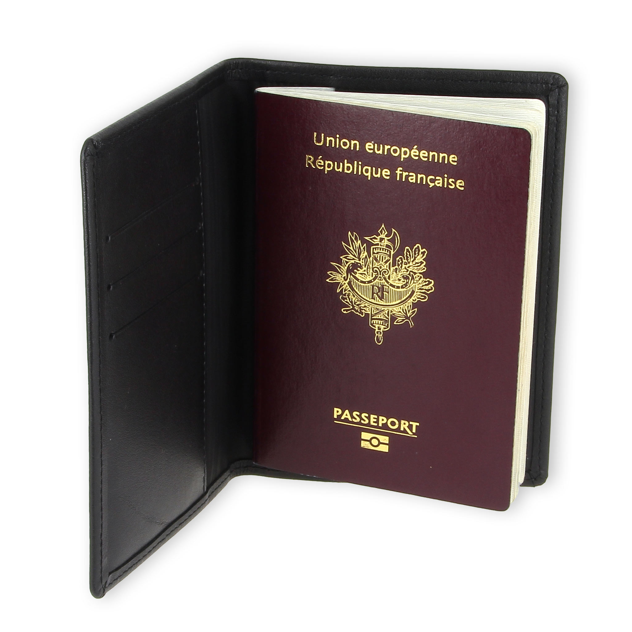 Etui passeport Rouge - Lèzeurs Cuir