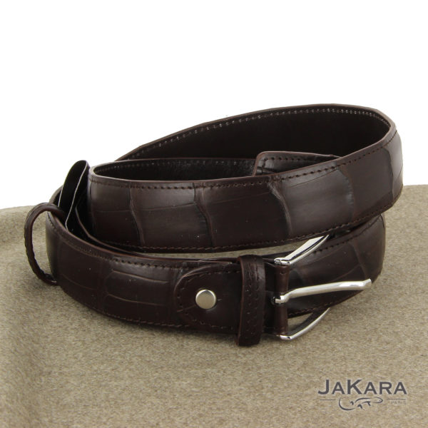 Ceinture crocodile véritable Clearance