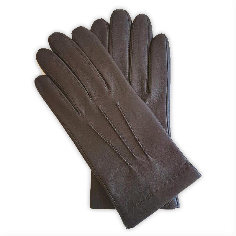 Gants cuir homme Henri Marron