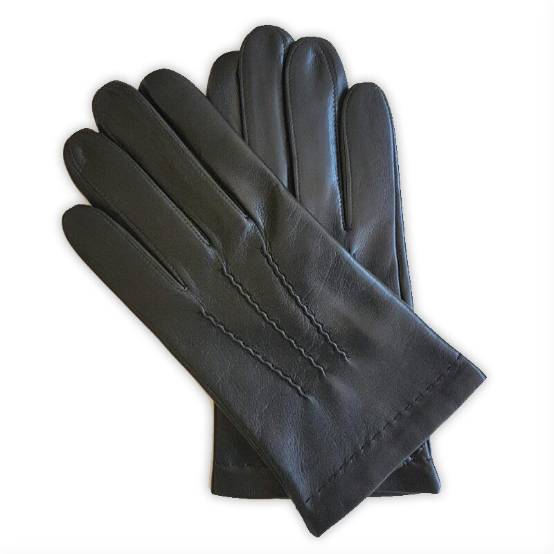 Gants cuir homme Henri Noir