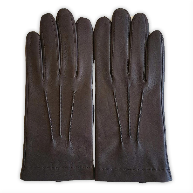 Gants cuir Henri Cognac Homme - Maroquinerie en ligne