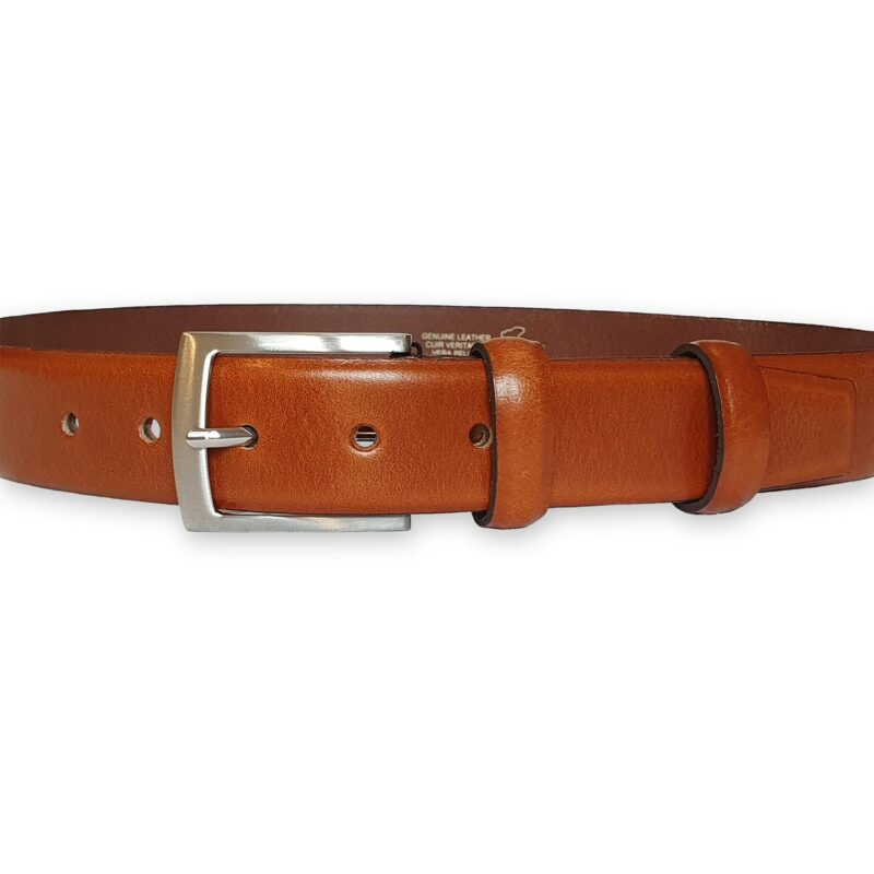 ceinture cuir homme marron bergame 2