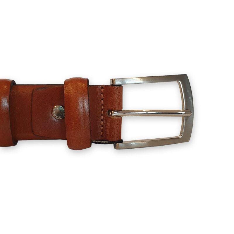 ceinture cuir homme marron bergame 3