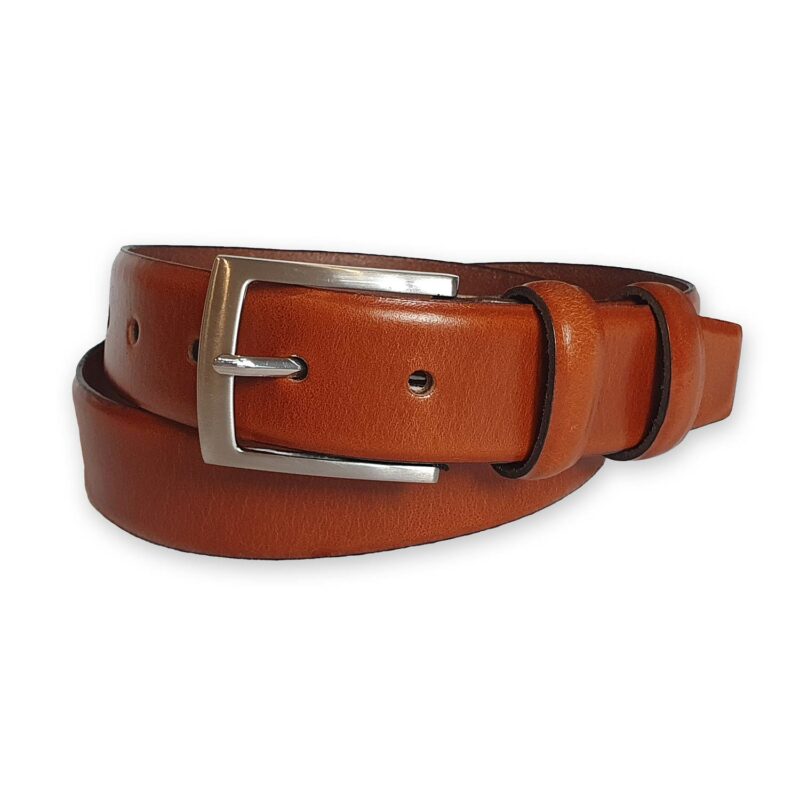 ceinture cuir homme marron bergame 4