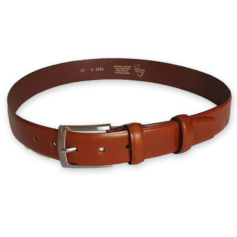 ceinture cuir homme marron bergame 5