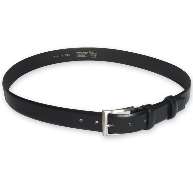 ceinture cuir homme noire bergame 2