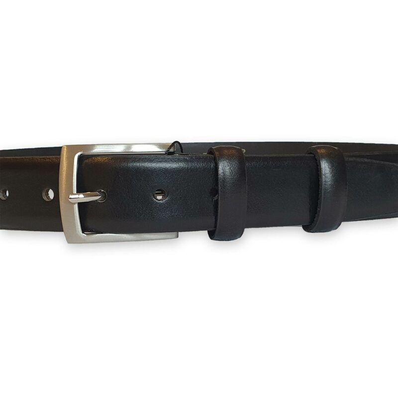 ceinture cuir homme noire bergame 5